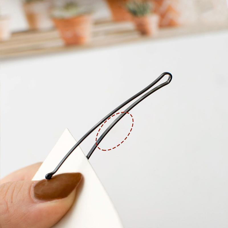 40 PCS Short Black Waved Hair Pins Bobby Pins Grips Salon Dance Hair Accessories - Long Wave Clip