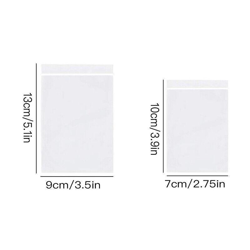 100X Bulk Clear Resealable PE Plastic Zip Bags - 13*19cm 100PCS