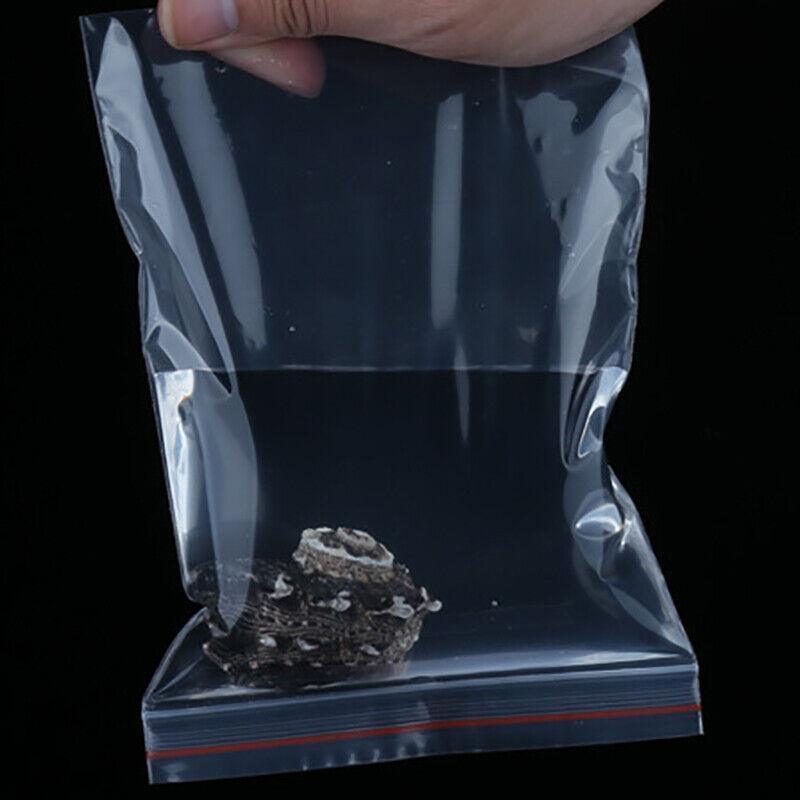 100X Bulk Clear Resealable PE Plastic Zip Bags - 13*19cm 100PCS
