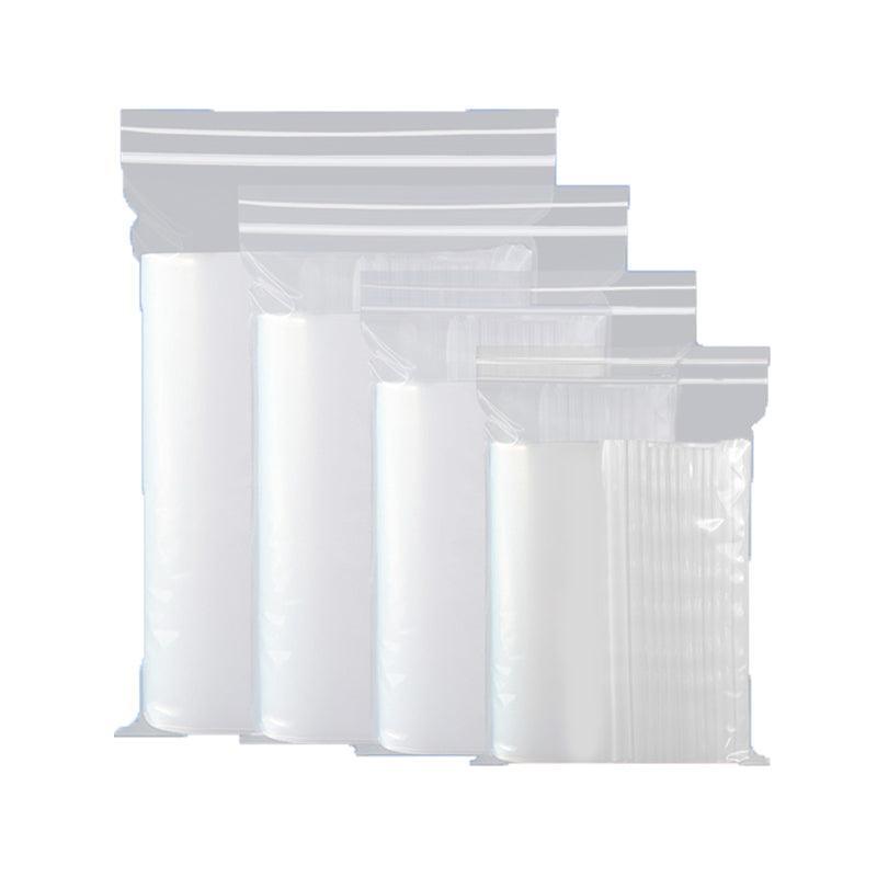 100X Bulk Clear Resealable PE Plastic Zip Bags - 13*19cm 100PCS