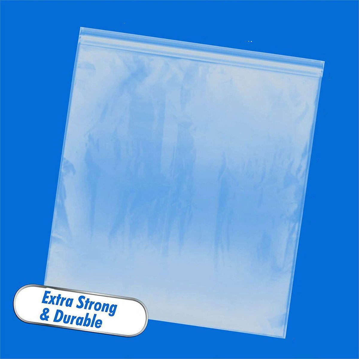100X Bulk Clear Resealable PE Plastic Zip Bags - 17*25cm 100PCS