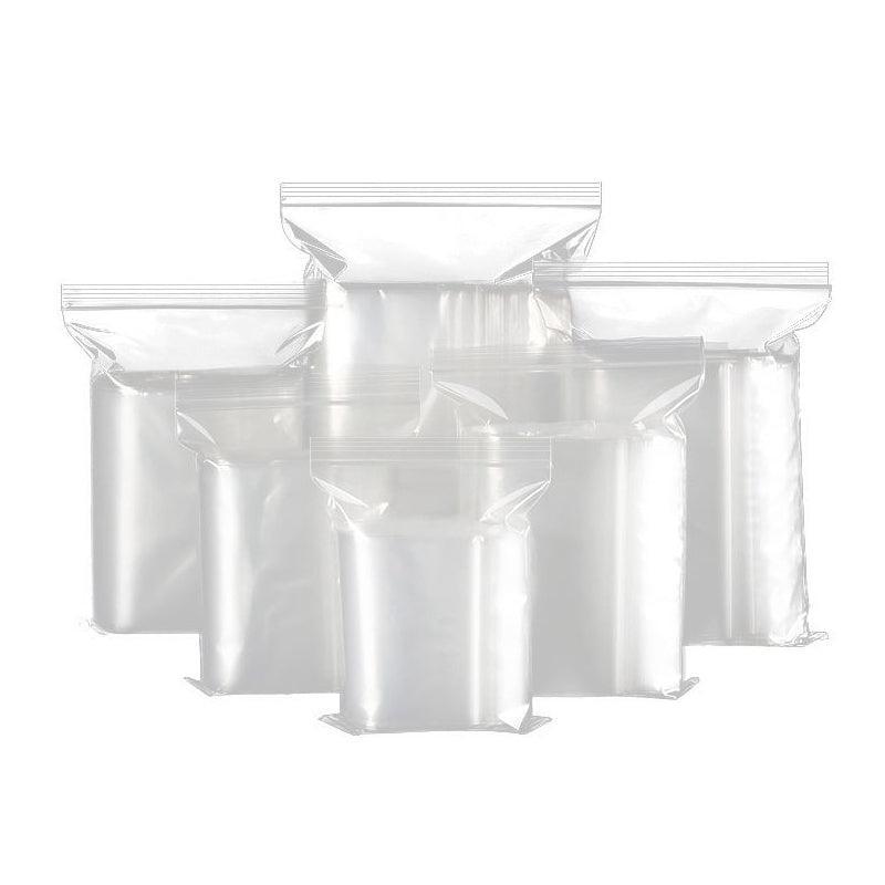10/100PCS Thick Resealable Ziplock Bags 12 Sizes Zip Lock Plastic 4x6cm 100pcs