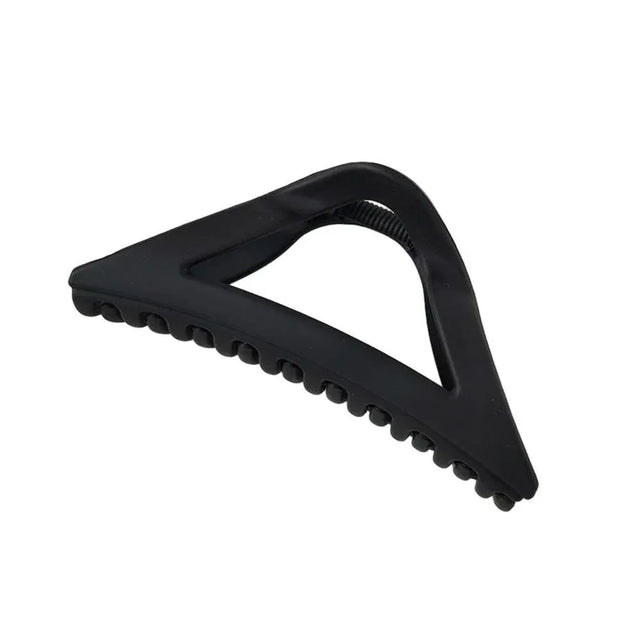Women's Simple Hair Claws Large Barrette Ponytail Clamp Hairpin - Black