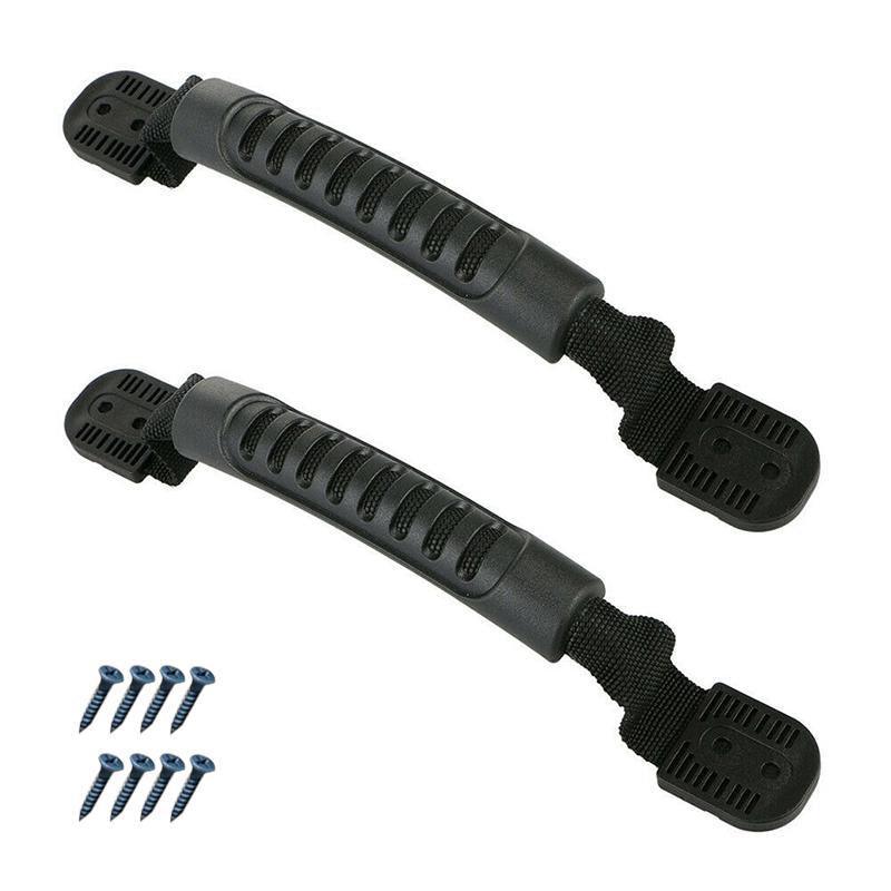2/4PCS Kayak Canoe Boat Side Mount Carry Handle Webbing Hand Fitting Handlebars - 2PCS