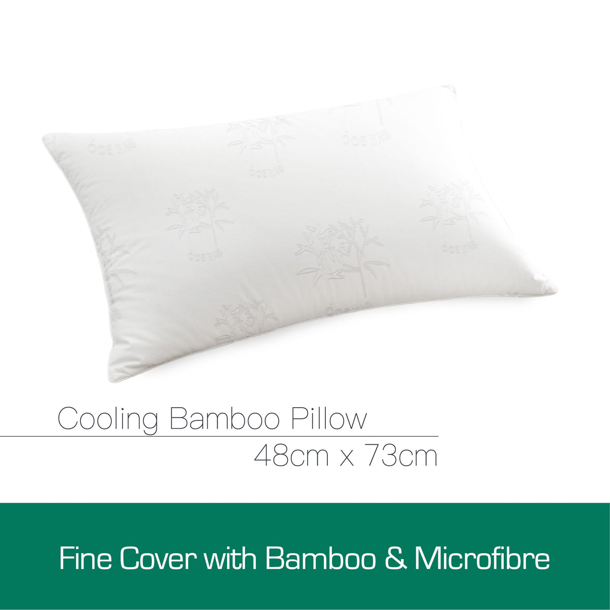 Luxor Australian Made Bamboo Cooling Pillow Standard Size Four Pack