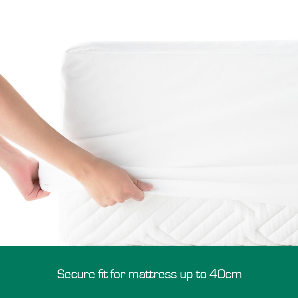 Woolcomfort Cotton Terry Fully Fitted Waterproof Mattress Protector Queen Size