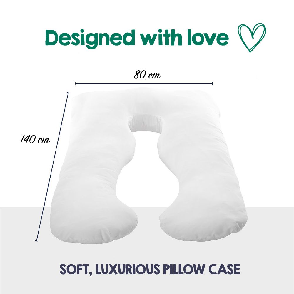 Woolcomfort Aus Made Maternity Pregnancy Nursing Sleeping Body Pillow Pillowcase Included Purple