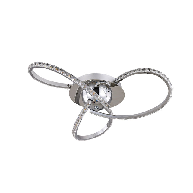 Irie Dimmable 3 Lights LED Ceiling Light - Chrome