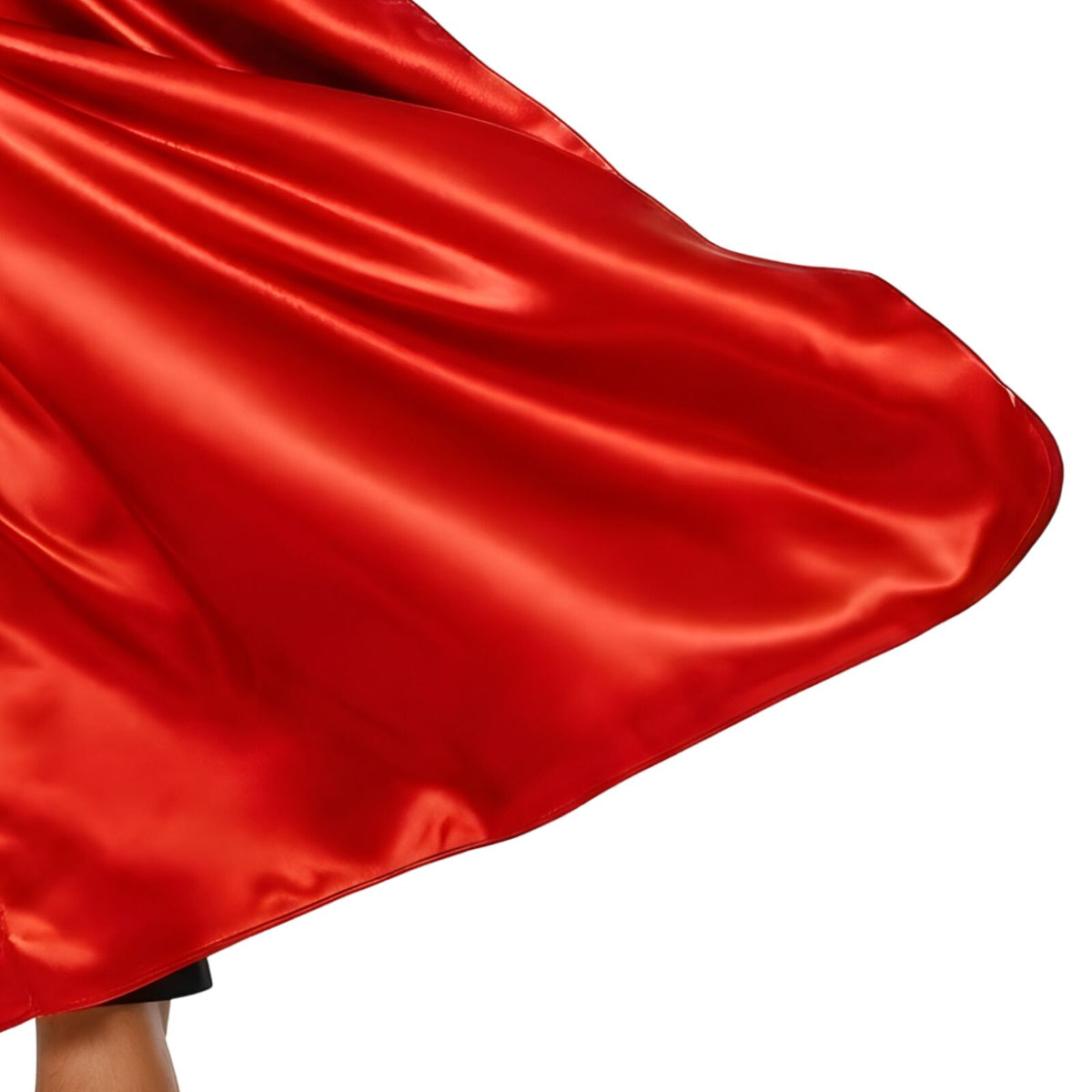 LONG CAPE Costume Cloak Halloween Fancy Dress Coat Jacket Superhero - Red