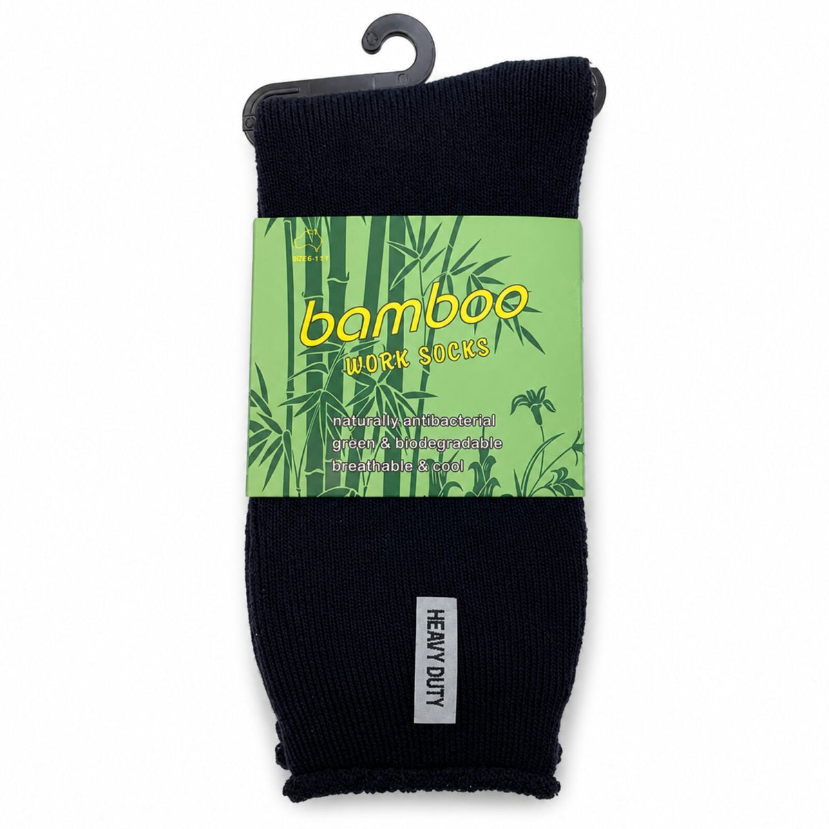 12 Pairs Bamboo Rich Mens Work Socks Thick Cushion Anti Odour - Assorted - 6-11