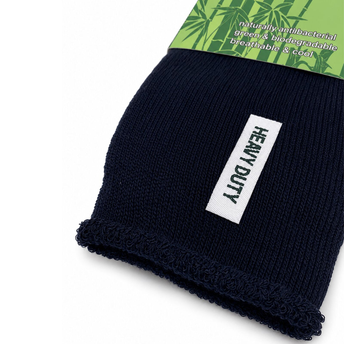 12 Pairs Bamboo Rich Mens Work Socks Thick Cushion Anti Odour - Navy Blue - 6-11