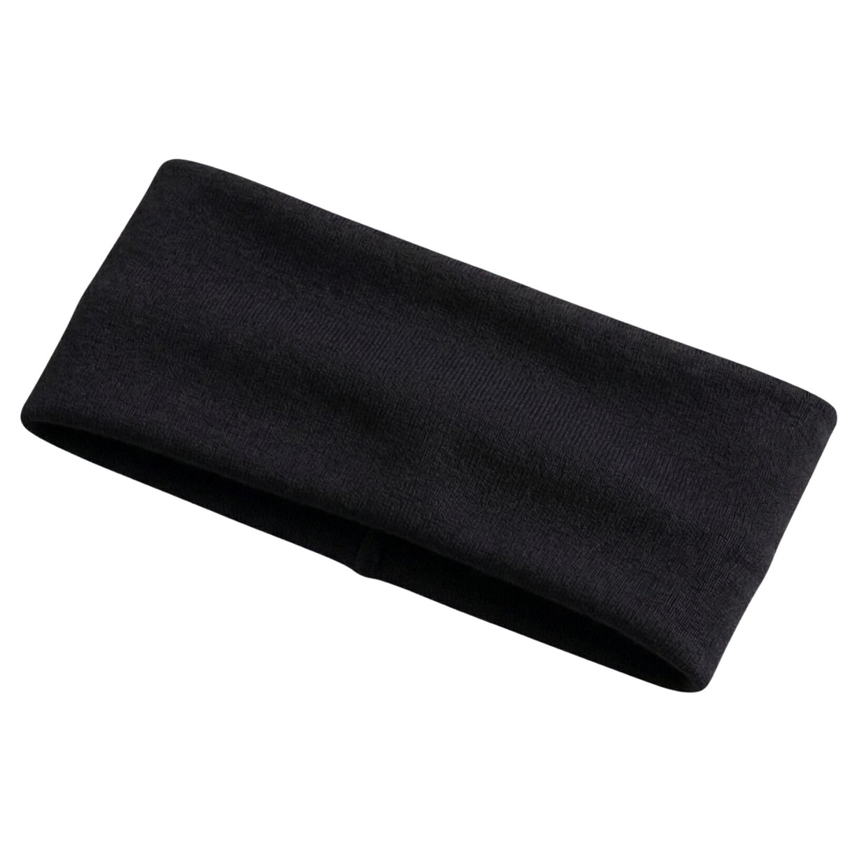 PLAIN HEADBAND Elastic Stretch Sports Yoga Hair Band Unisex 8cm Wide - Black