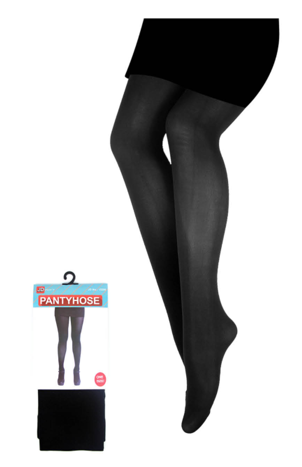 PANTYHOSE Tights Stockings Hosiery Womens Ladies Plain Black One Size Fits Most