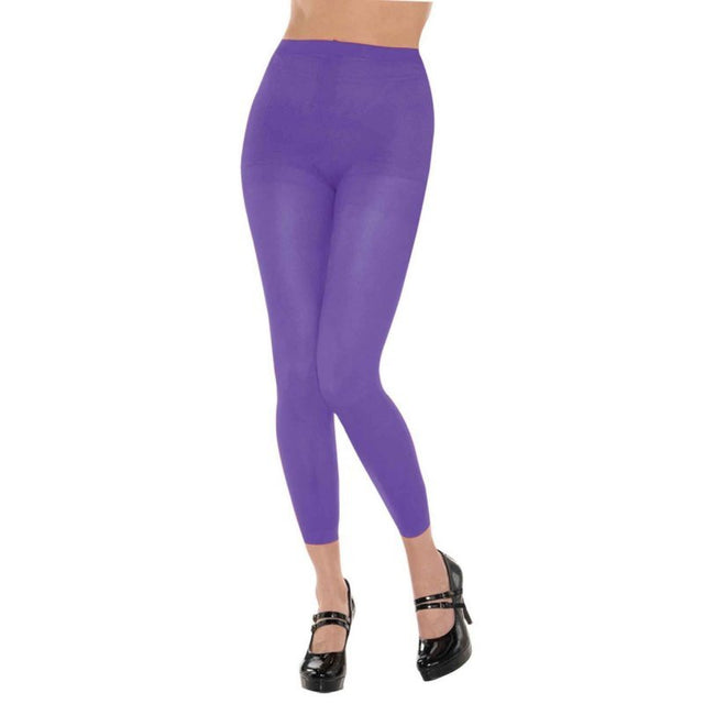 PANTYHOSE Tights Stockings Hosiery Womens Ladies Plain Purple One Size Fits Most