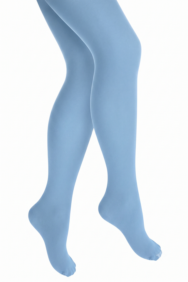 PANTYHOSE Tights Stockings Hosiery Womens Ladies Sky Blue One Size Fits Most