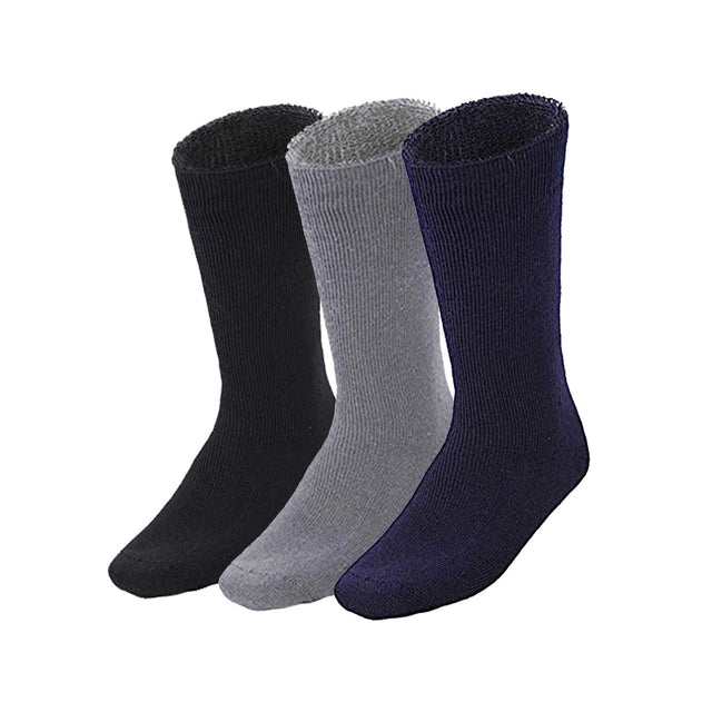 3 Pairs BAMBOO SOCKS Mens Premium Thick Work Socks BULK Assorted Colour pk 11-14