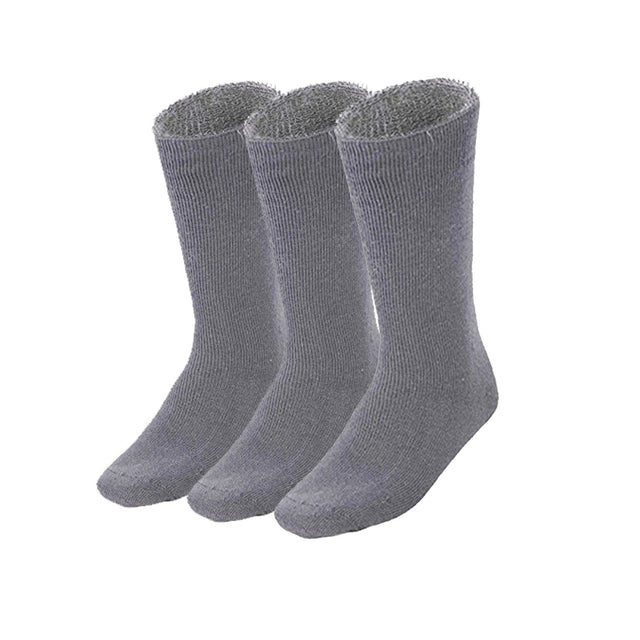3 Pairs BAMBOO SOCKS Mens Premium Thick Work Socks BULK Charcoal Grey 11-14