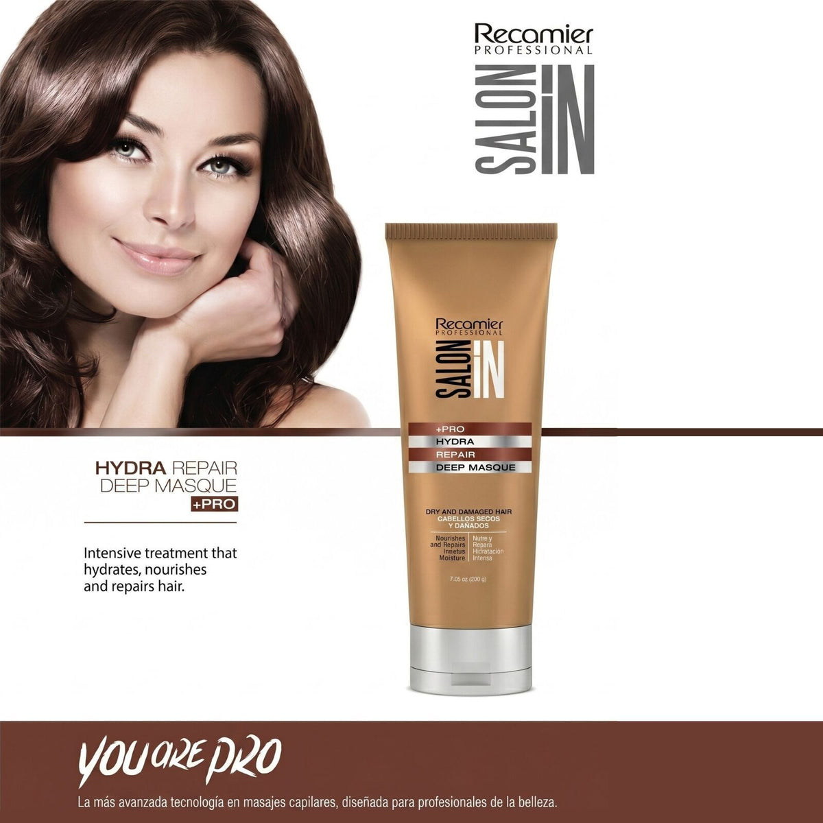 Recamier Professional Salon In +Pro Hydra Repair Deep Mask - Mascarilla Capilar