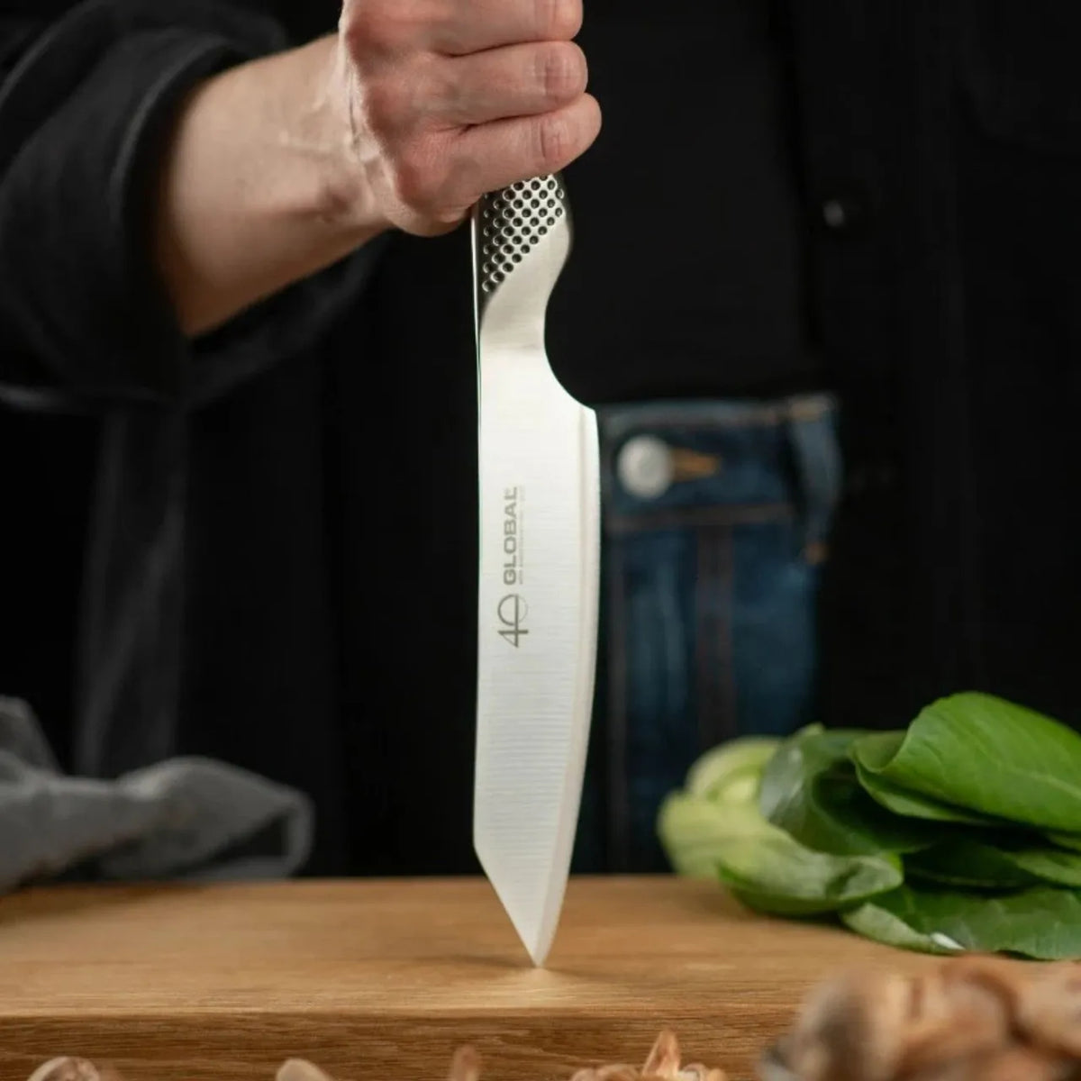 Global 40th Anniversary Kiritsuke Knife 15cm in Stainless Steel