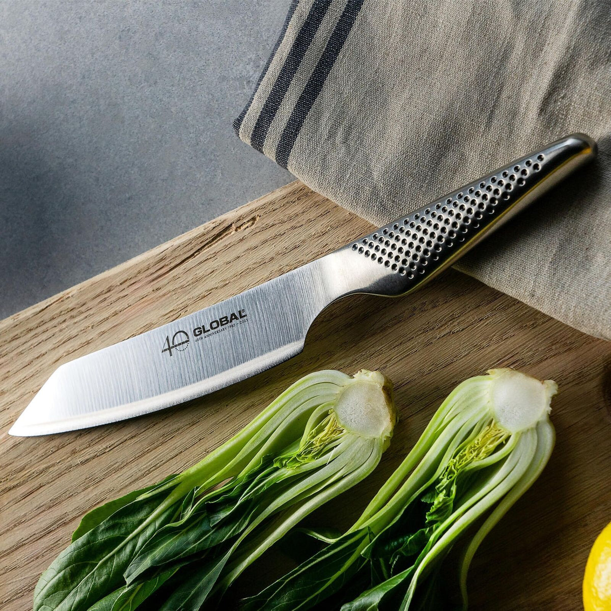 Global 40th Anniversary Kiritsuke Knife 15cm in Stainless Steel