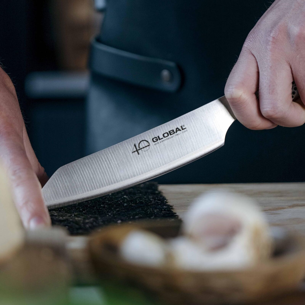 Global 40th Anniversary Kiritsuke Knife 15cm in Stainless Steel