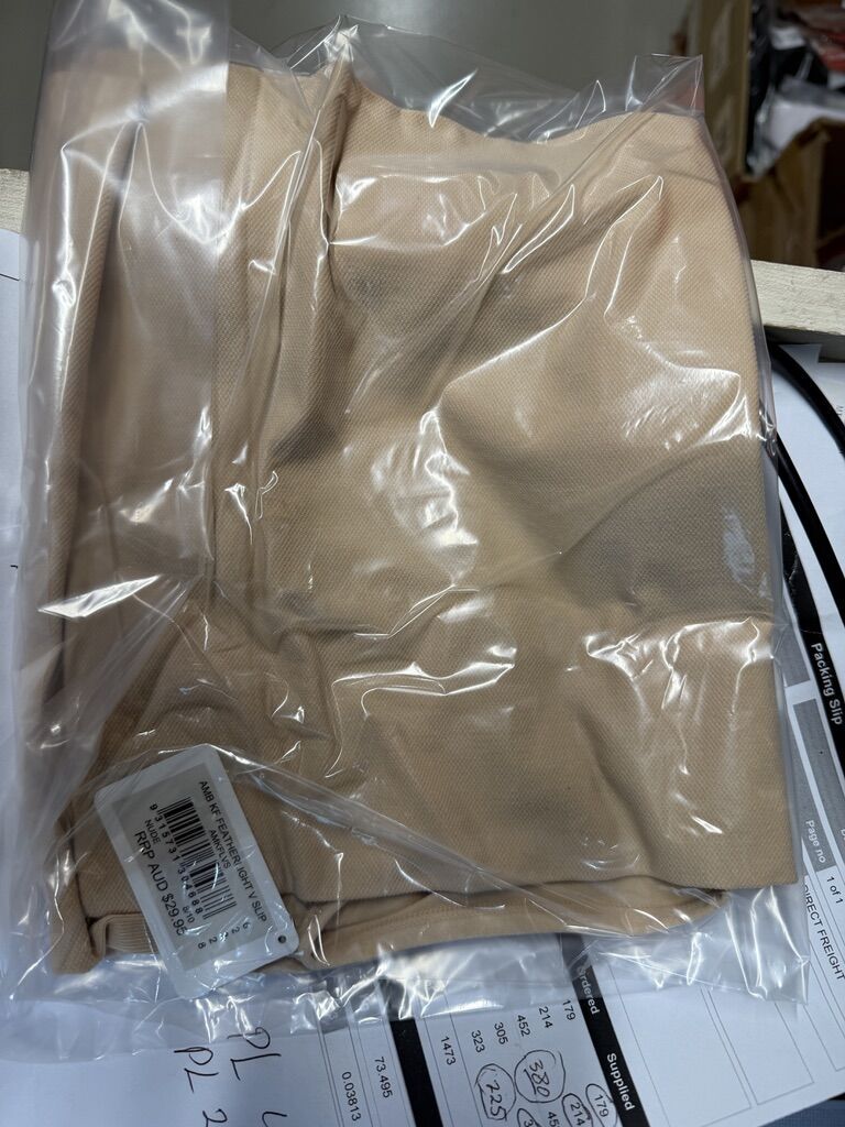 Ambra Seamfree Featherlight V-Slip Underwear in Nude (Size 8-10)