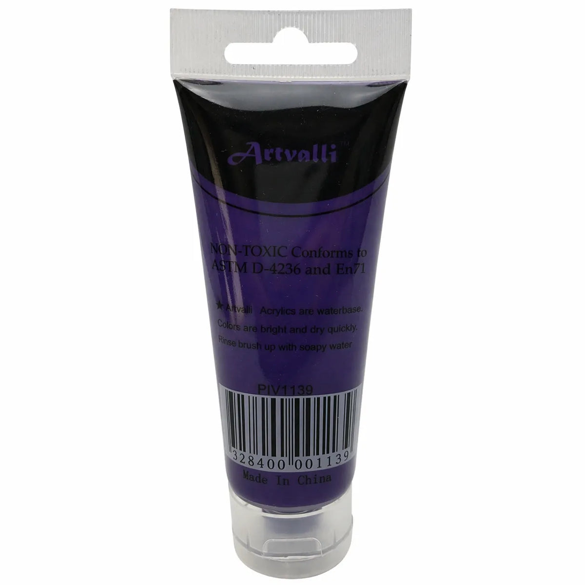 Acrylic Paint 75ml Tube Water Based Non Toxic Artist Craft - Brilliant Purple