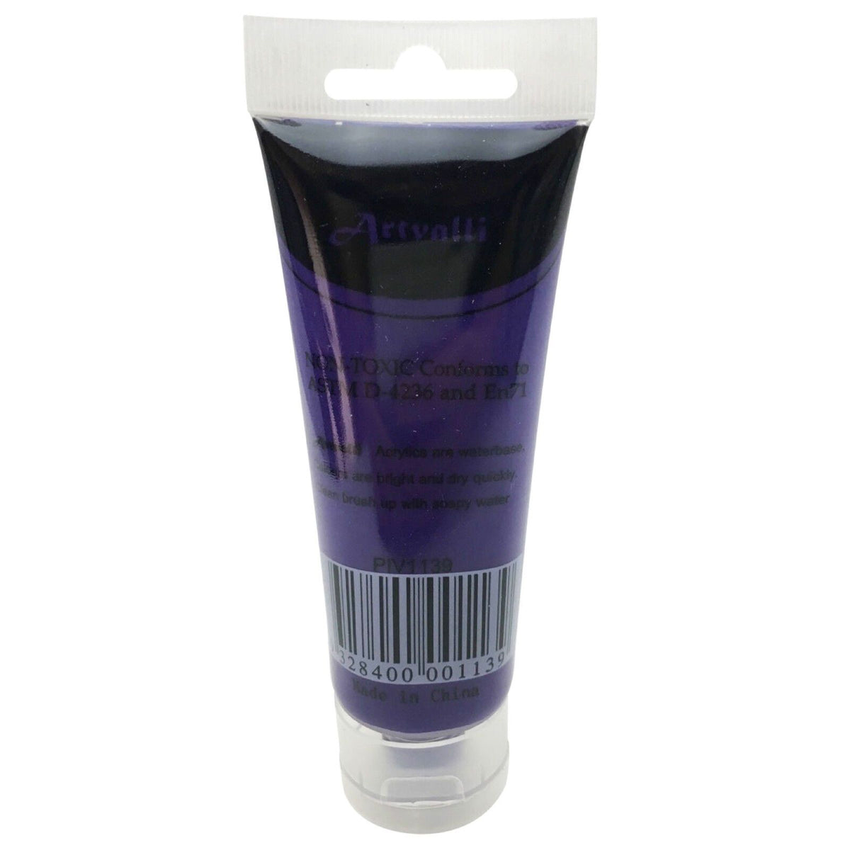 Acrylic Paint 75ml Tube Water Based Non Toxic Artist Craft - Brilliant Purple
