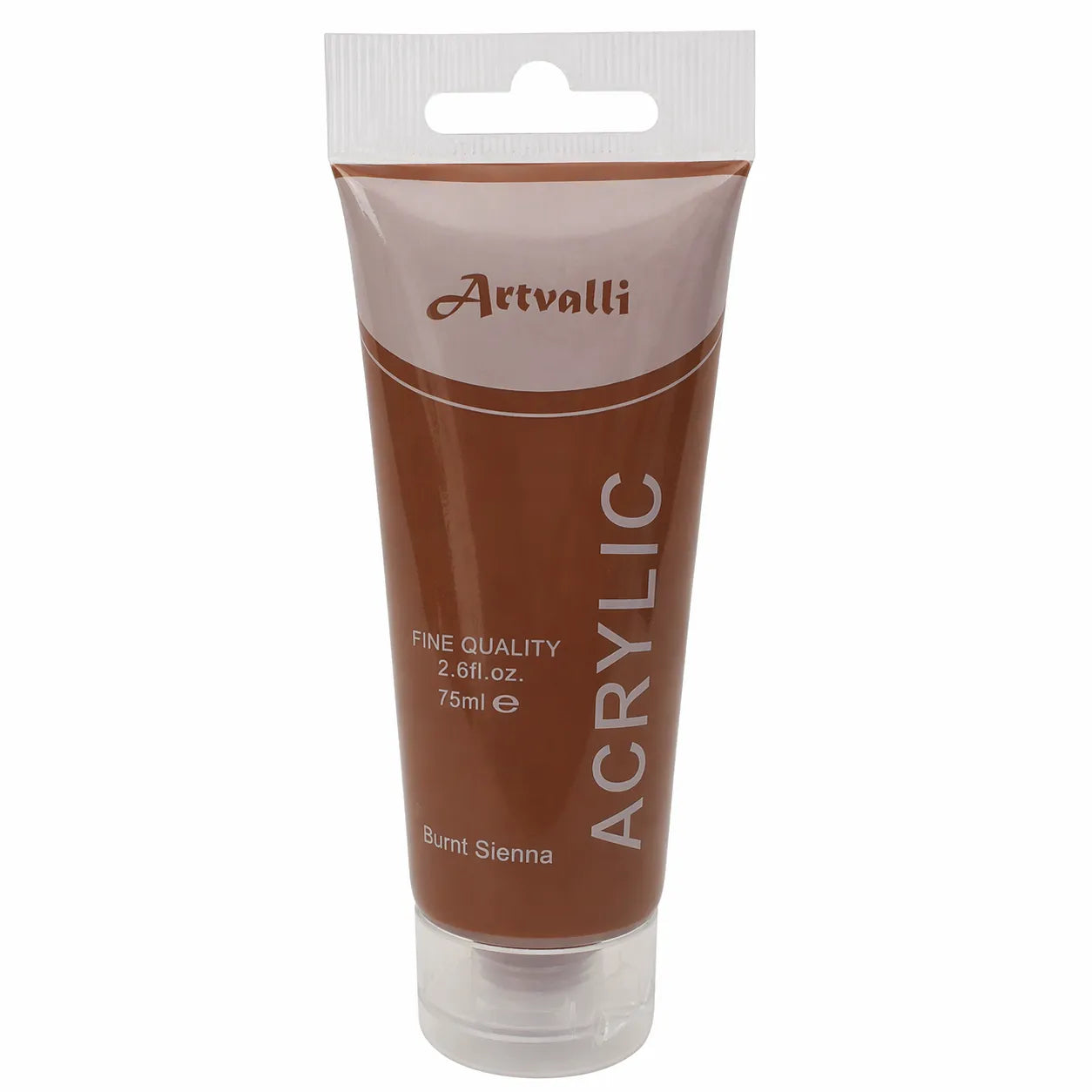 Acrylic Paint 75ml Tube Water Based Non Toxic Artist Craft - Burnt Sienna