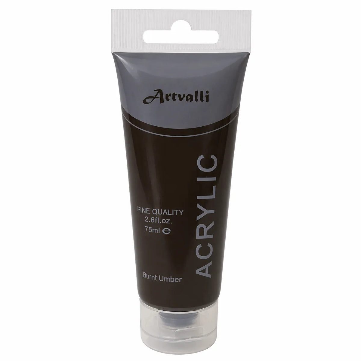 Acrylic Paint 75ml Tube Water Based Non Toxic Artist Craft - Burnt Umber