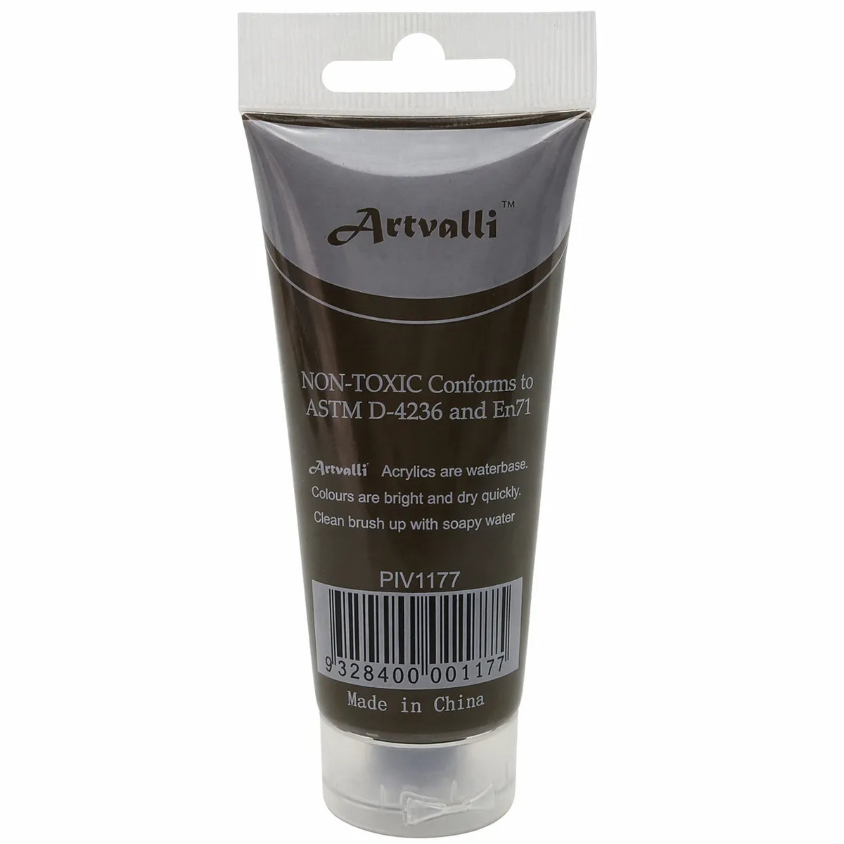 Acrylic Paint 75ml Tube Water Based Non Toxic Artist Craft - Burnt Umber