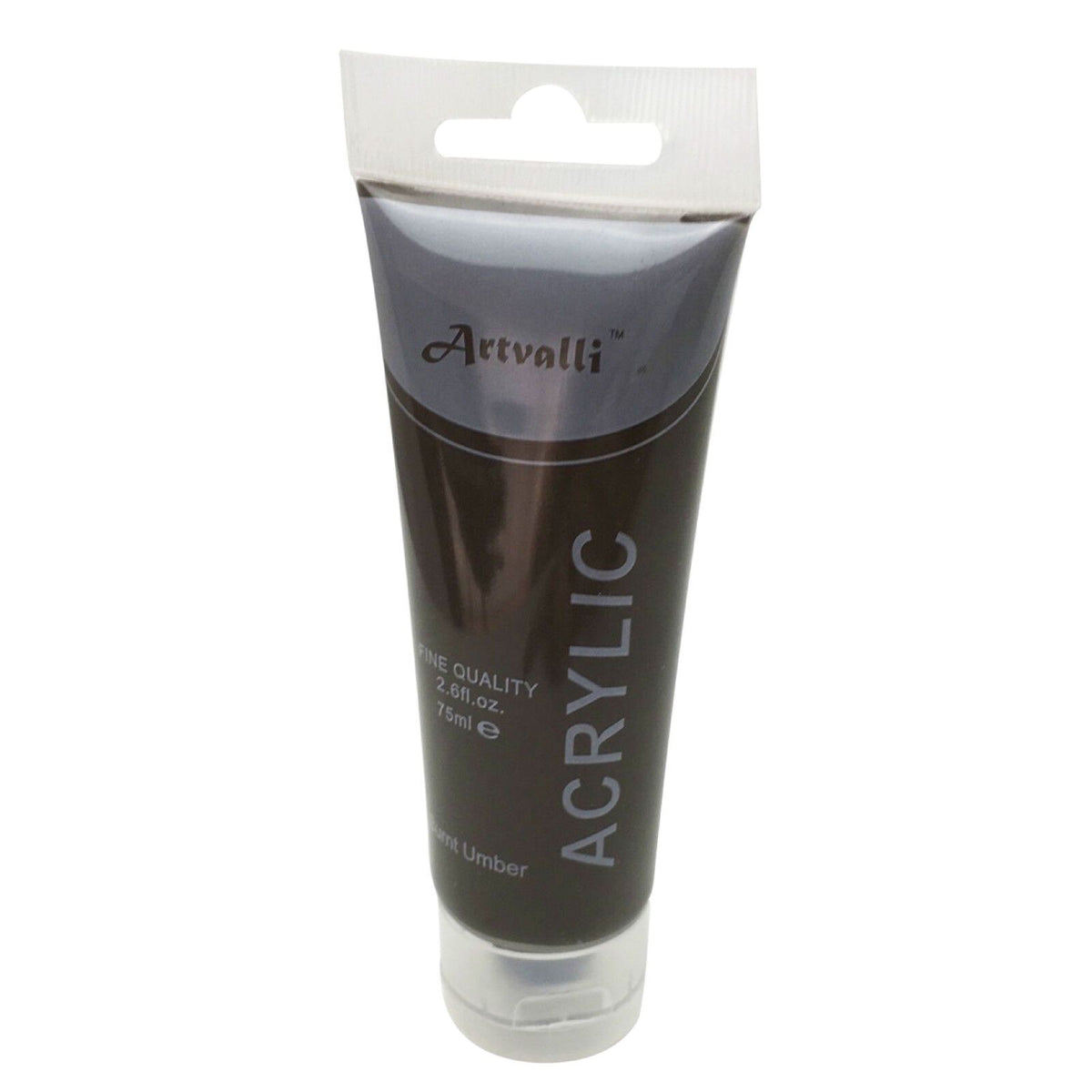 Acrylic Paint 75ml Tube Water Based Non Toxic Artist Craft - Burnt Umber