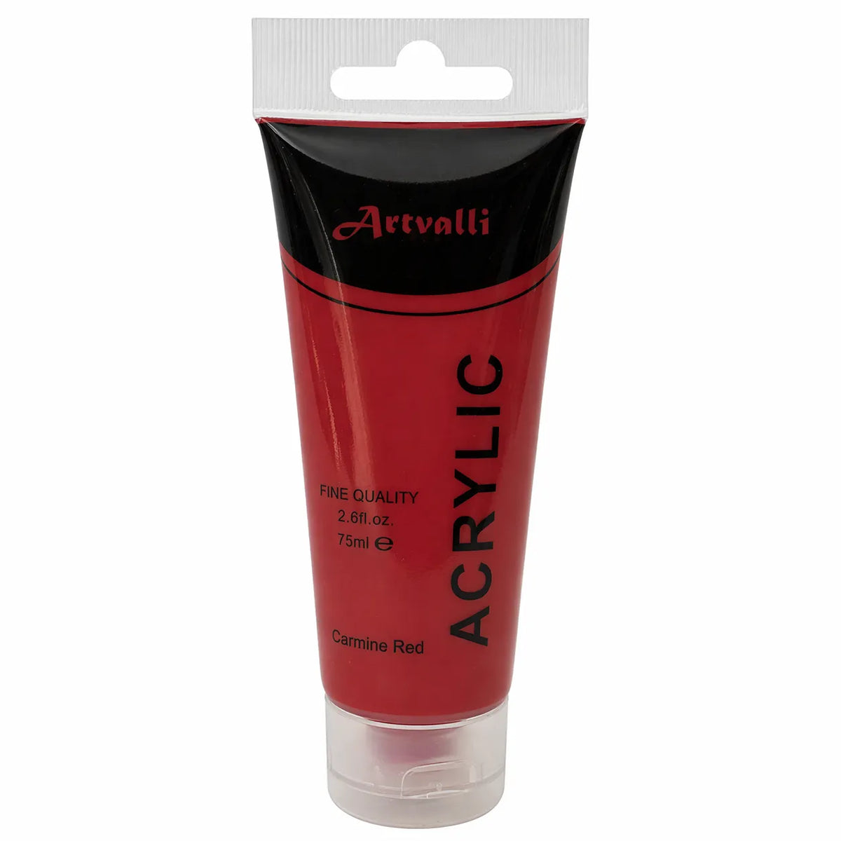 Acrylic Paint 75ml Tube Water Based Non Toxic Artist Craft - Carmine Red