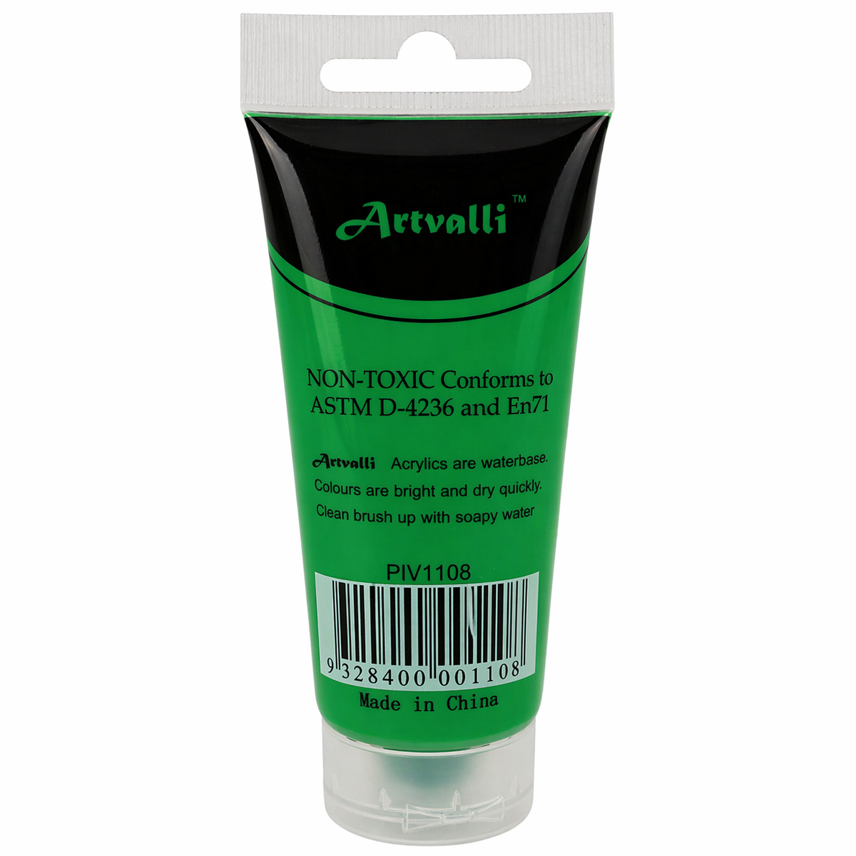 Acrylic Paint 75ml Tube Water Based Non Toxic Artist Craft - Light Green