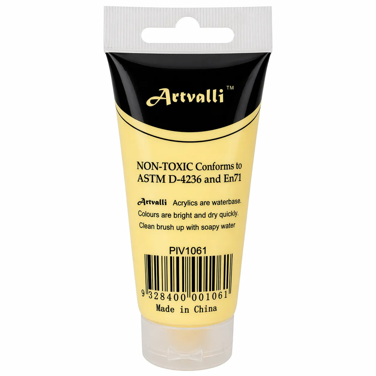 Acrylic Paint 75ml Tube Water Based Non Toxic Artist Craft - Naples Yellow