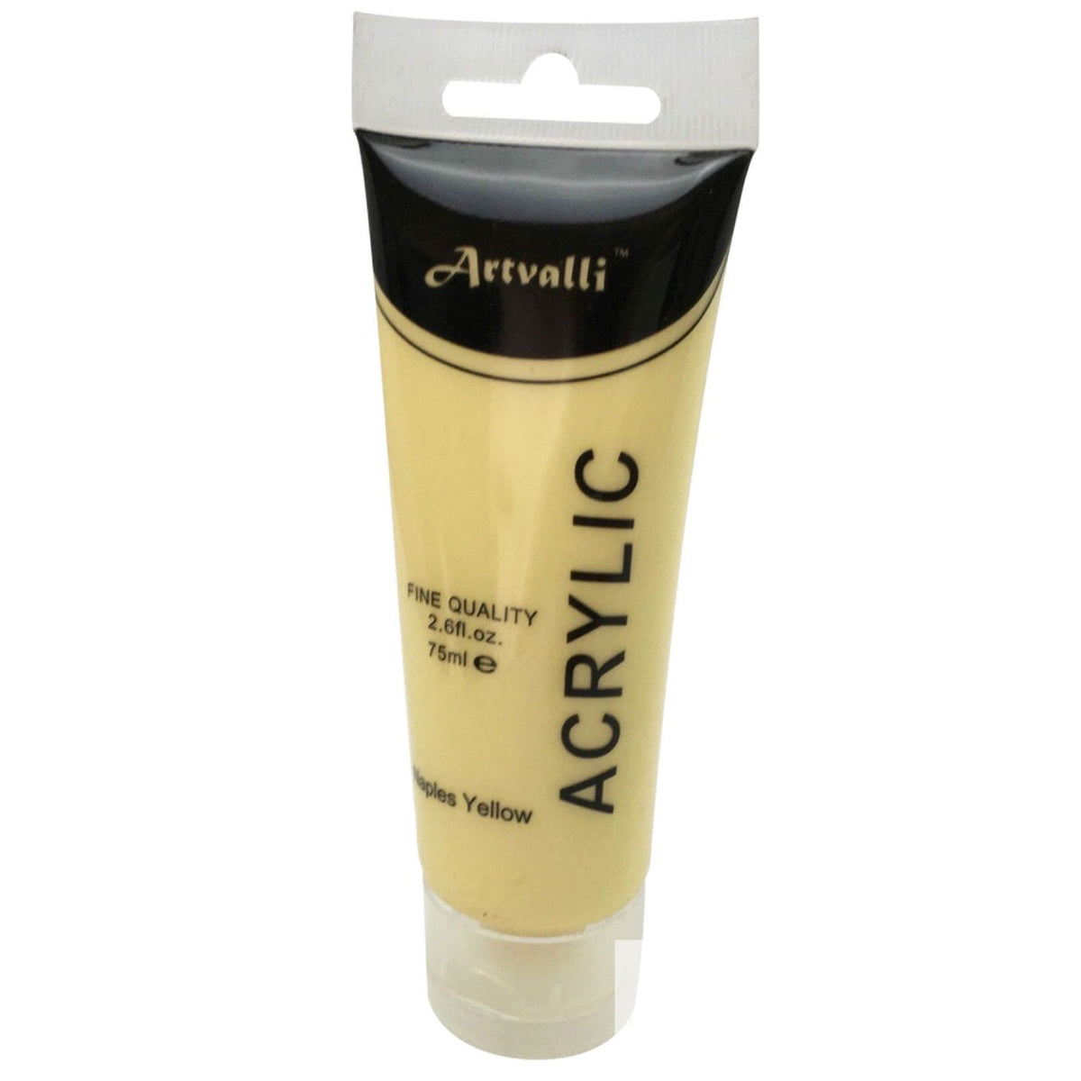 Acrylic Paint 75ml Tube Water Based Non Toxic Artist Craft - Naples Yellow