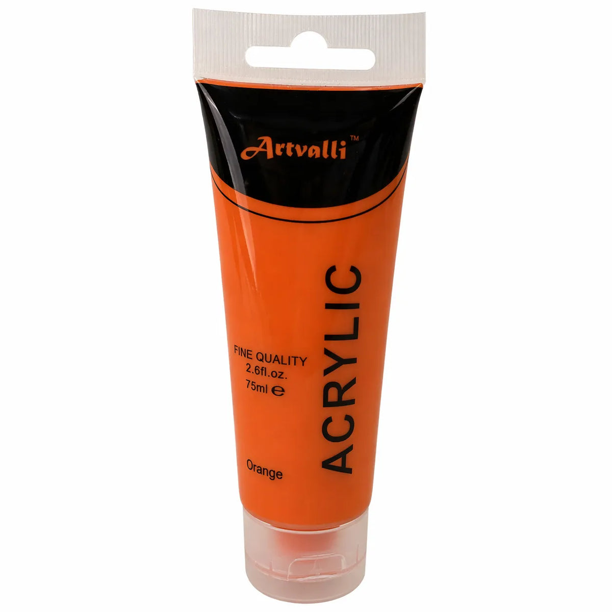 Acrylic Paint 75ml Tube Water Based Non Toxic Artist Craft - Orange