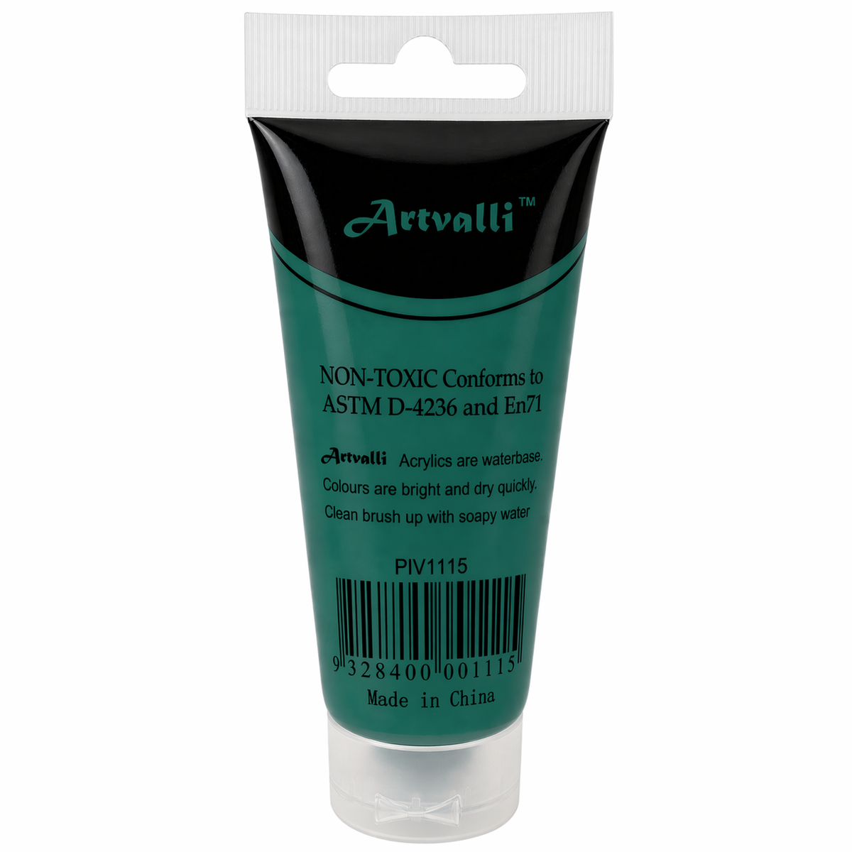 Acrylic Paint 75ml Tube Water Based Non Toxic Artist Craft - Phthalo Green