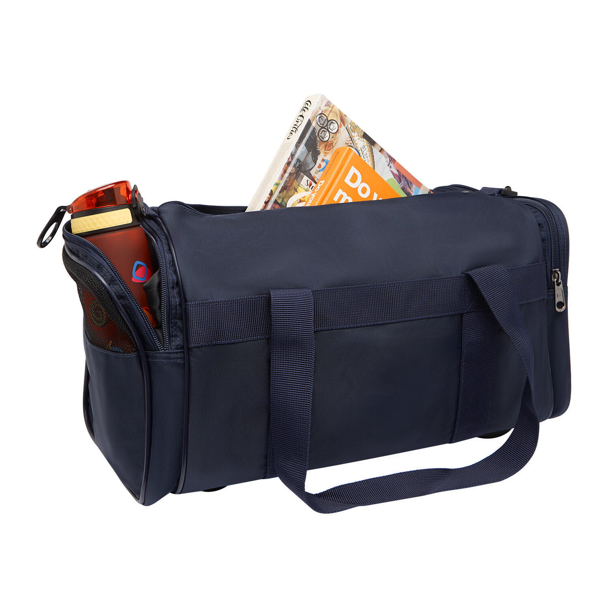 28L Foldable Duffel Bag Travel Gym Sports Luggage Waterproof Polyester - Navy