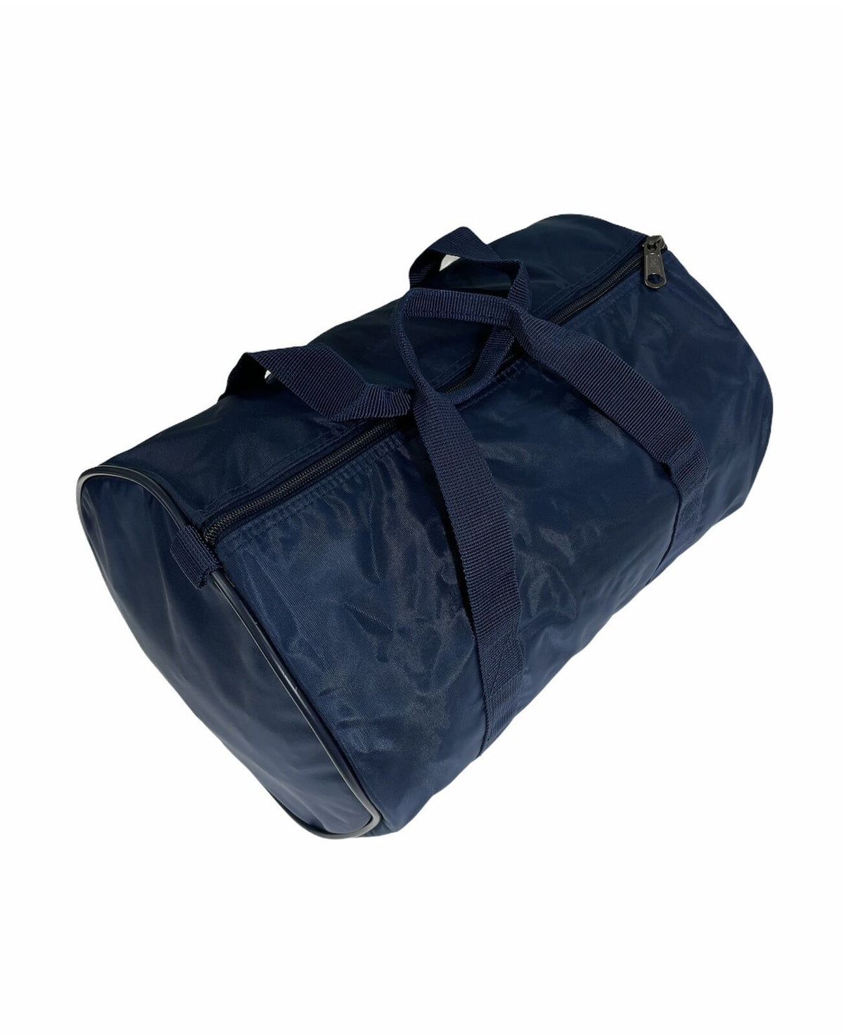 Foldable Duffel Bag Travel Gym Sports School Luggage PVC Nylon Zip - Navy