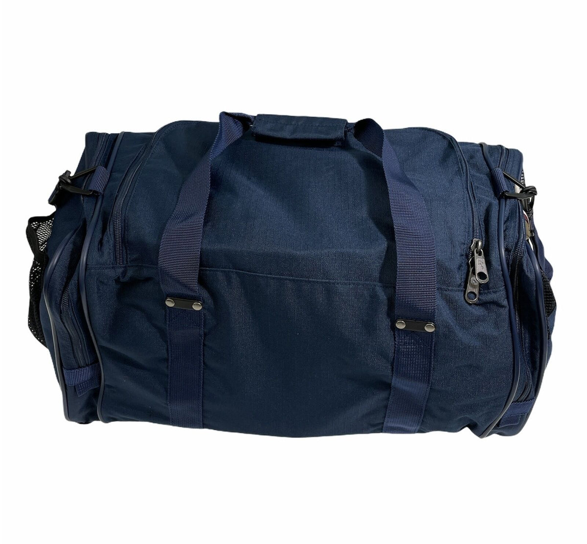 44L Foldable Duffel Bag Travel Gym Sports D-Zip Top Shoulder Strap - Dark Navy
