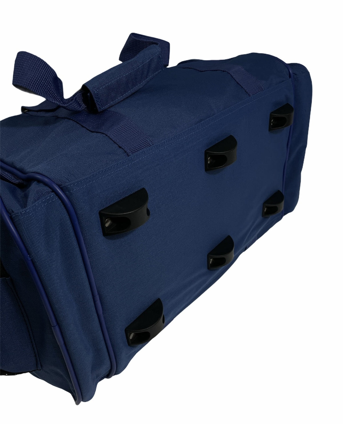 44L Foldable Duffel Bag Travel Gym Sports D-Zip Top Shoulder Strap - Royal Blue