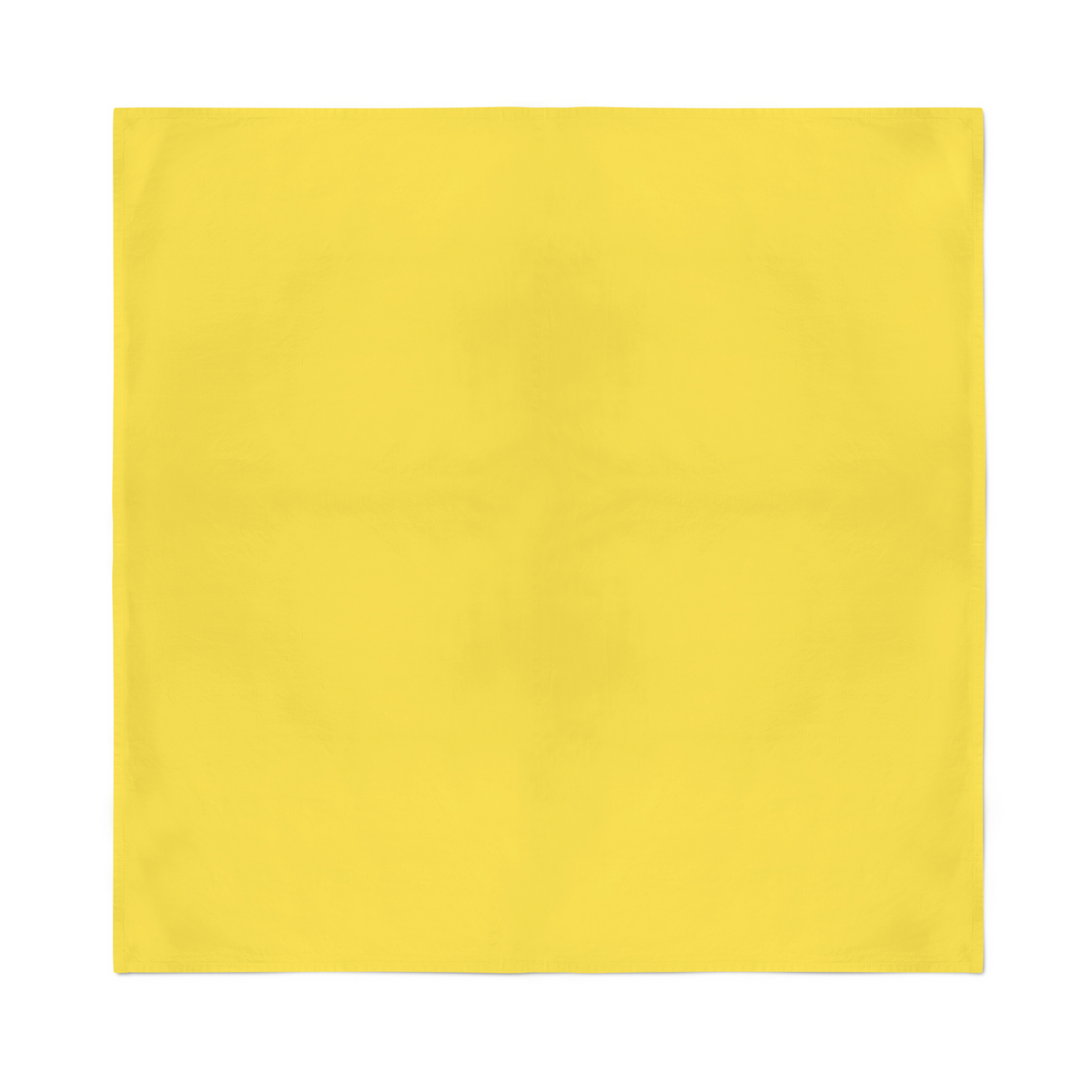 Plain Bandana 100% COTTON Head Wrap Durag Bandanna Summer Biker Scarf Mask - Yellow