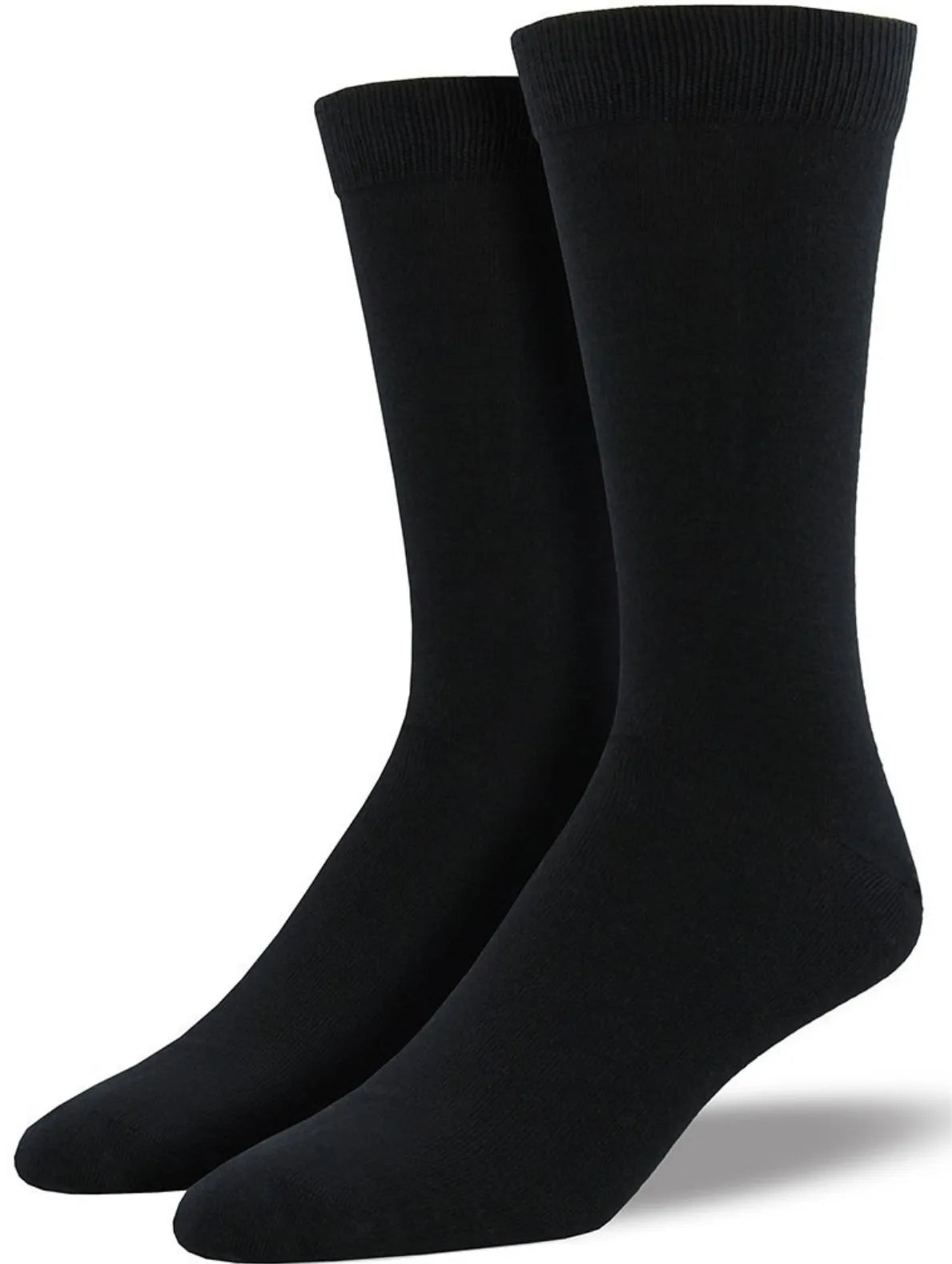 1 Pair Bamboo Derived Loose Top Socks Diabetic Style Comfort Circulation - Black - 7-11