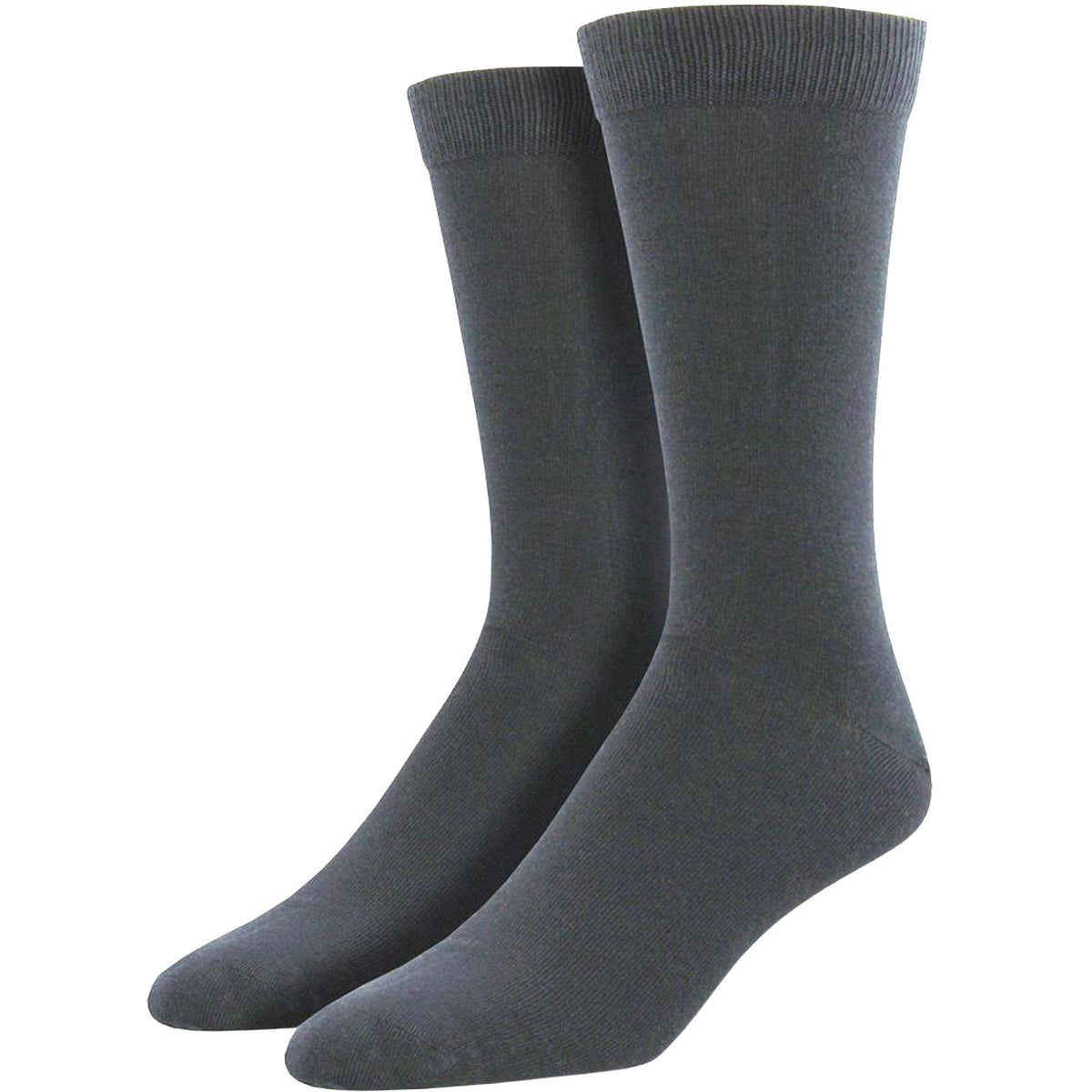 1 Pair Bamboo Derived Loose Top Socks Diabetic Style Comfort Circulation - Grey - 11-14