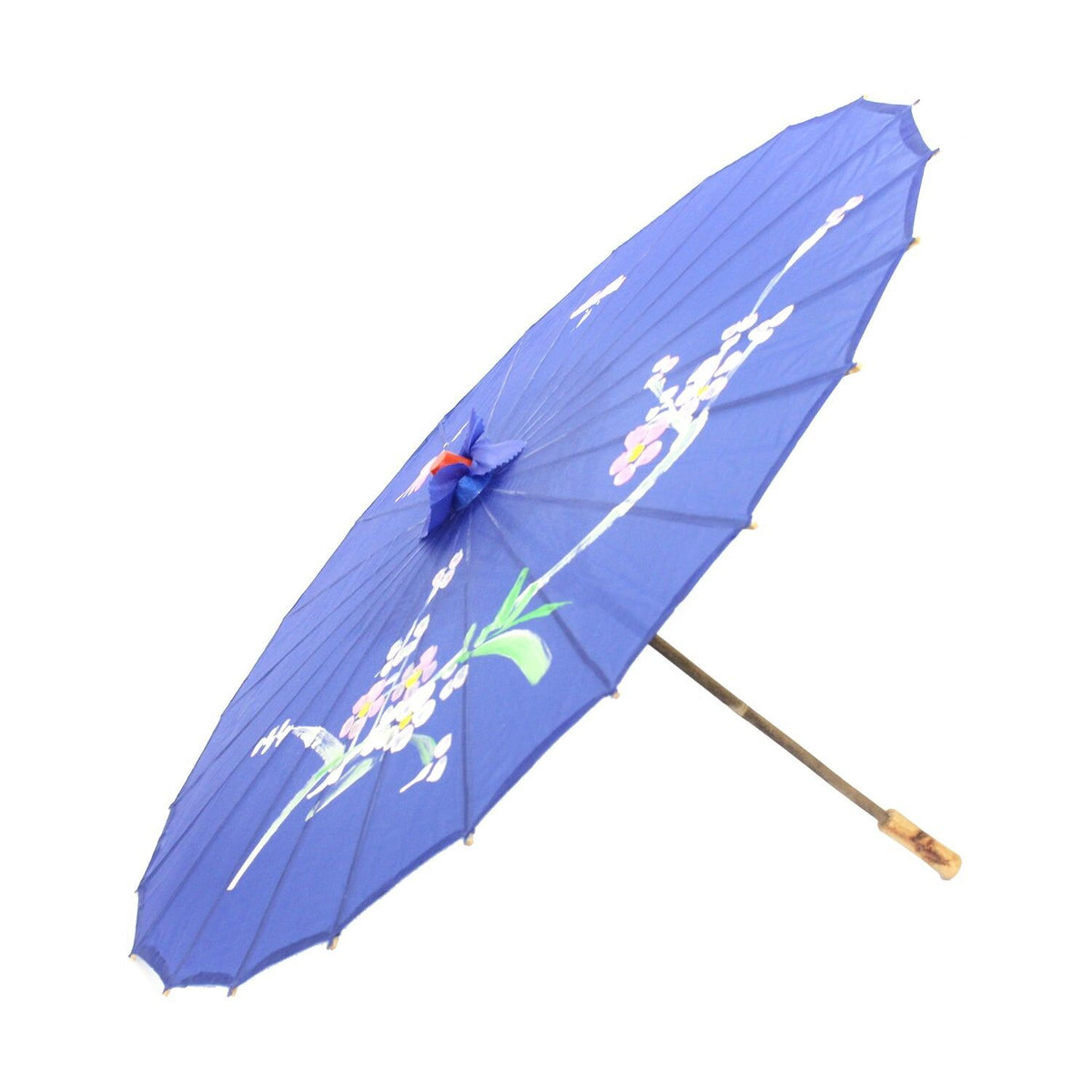 12x PARASOL UMBRELLA Chinese Japanese Bamboo Flower Pattern 80cm Large BULK - Assorted Colour Pack
