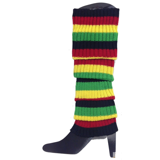 24x Womens Leg Warmers Disco Winter Knit Dance Socks Costume Indigenous Colours