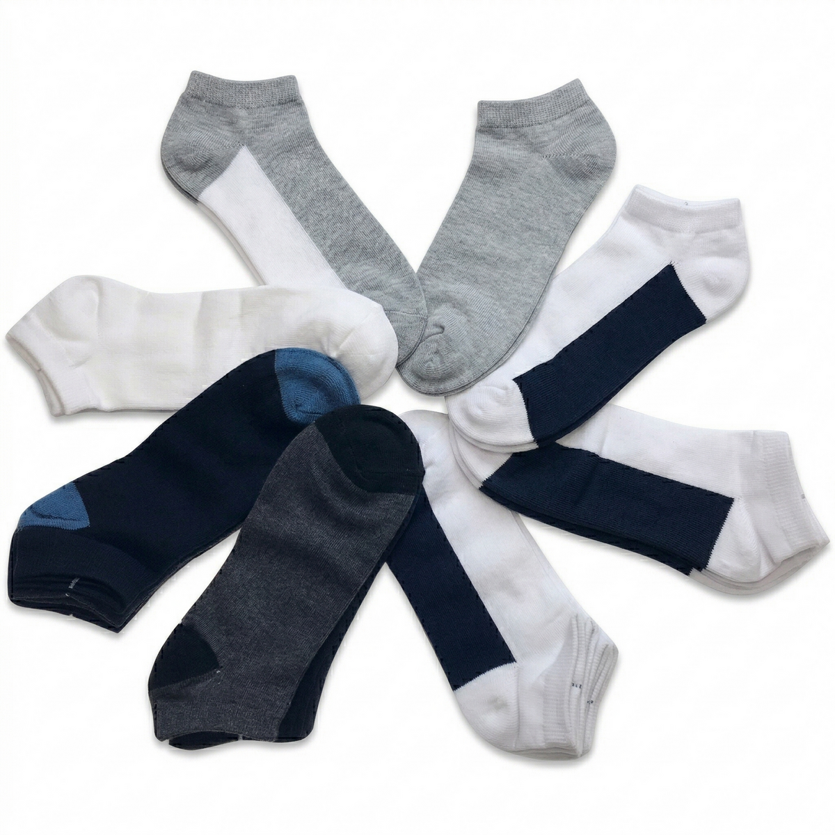 24x COTTON ANKLE SOCKS Sport Low Cut Mens Womens Running  BULK Anklet - Mixed Colour Pack - 2-8