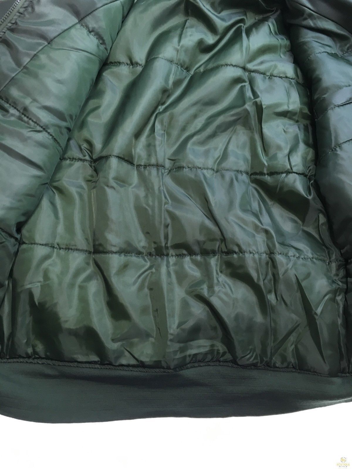 Plus Size Quilted Jacket Zip Up Classic Padded Flight Flying Winter Big & Tall - Bottle Green - 7XL