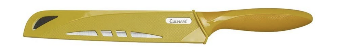 20.5cm Culinare Bread Knife Stainless Steel Kitchen Chef with Cover (Great for Sourdough)